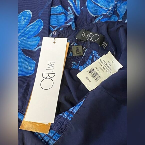 PatBO Nightflower Ruffled Floral Maxi Dress size 4 - Picture 16 of 16